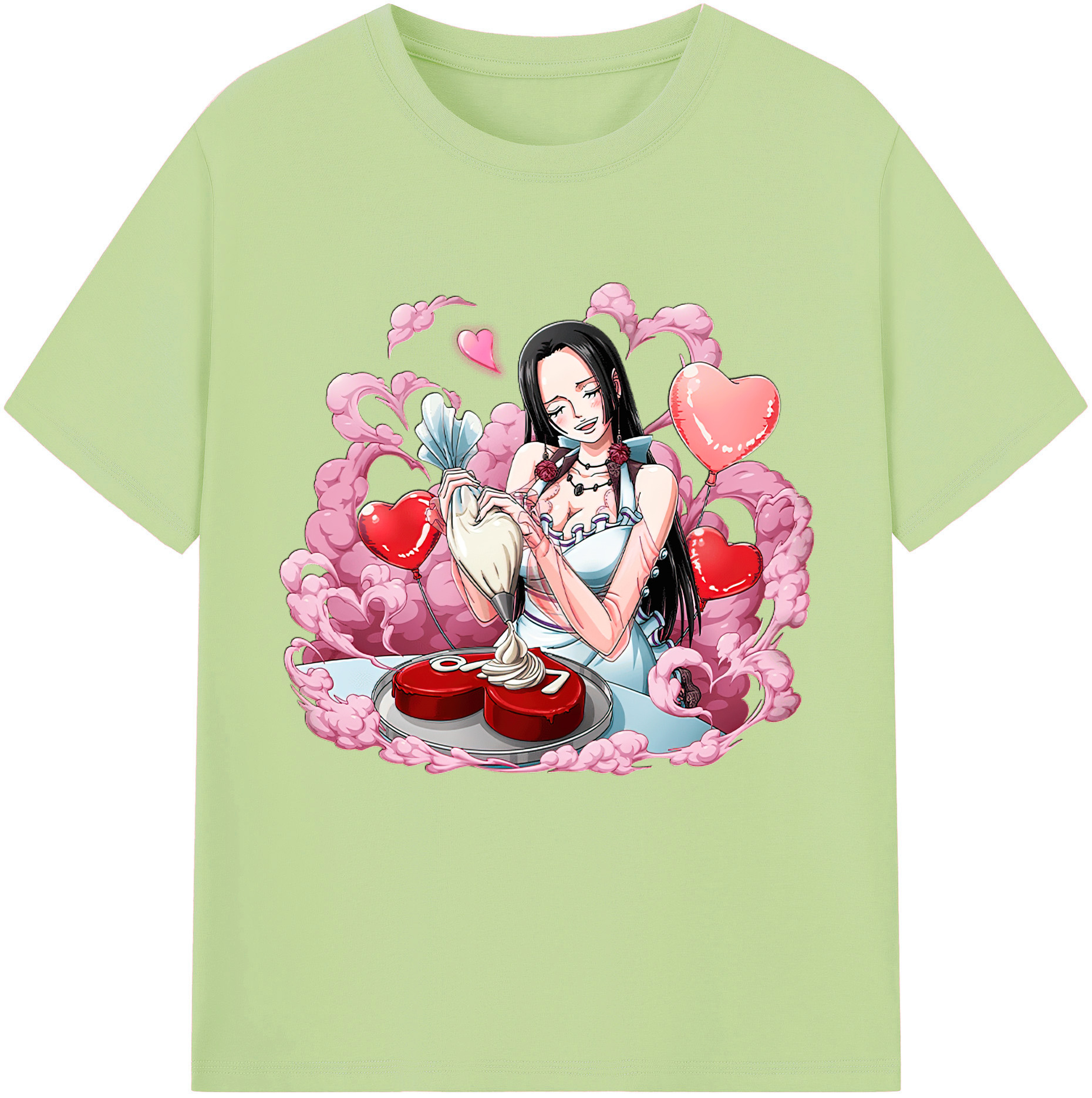 ワンピース ボア・ハンコック ONE PIECE Boa·Hancock 綿100％半袖Tシャツ（フロントプリント）